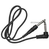 HOSA 1/4" PHONE - RT. ANGLE 1/4" PHONE, 15ft. Molded Cable