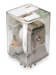 Dayton 1EGV5 Relay, Octal, SPDT, 12VDC, Coil Volts