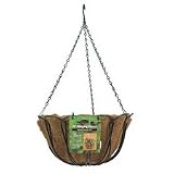 PANACEA 88503 HANGING BASKET WITH LINER 14 - GREEN