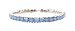 L. Erickson USA Squared Stone Swarovski Stretch Bracelet - Pacific Opal Swarovski