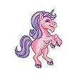 Unicorn Glitter Temporary Tattoo 1.5x2