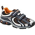 Boys' Stride Rite SuperBall H&L III - Navy/Silver/Orange Leather/Mesh
