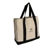 Celeritas Sports 2 Tone Shopping Tote Natural/black (Apparel)