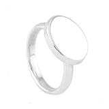 Silver Engravable Signet Oval Ring for Infant or Toddler