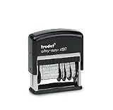 Trodat 4817 Dial a Phrase Dater- ANSWERED, CHECKED, BACK ORDERED, DELIVERED, CANCELLED, ENTERED, BILLED, PAID, RECEIVED, SHIPPED, CHARGED, FAXED.