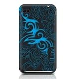 iLuv Silicone Case with Graphics for iPhone 4-Black (Fits AT&T iPhone)