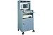 Mobile Computer Cabinet With Riser Gray