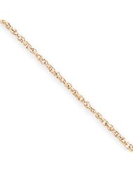 14k Gold Rose Gold .7mm Ropa Chain 20 Inches