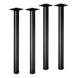 Basyx Products - Columnar Base, 15"x15"x29-1/2", Black - Sold as 1 CT - Training Table Post Legs are designed for use with Basyx multipurpose tables (BTB and BTD). Fit into pilot holes on table. Legs provide an overall table height of 29-1/2". Tops and legs are sold separately. Made of steel. Leg bases have adjustable glides for a stable table even on uneven floors.