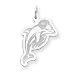 Sterling Silver Miami Dolphins Large Dolphin Charm - NF1038SS