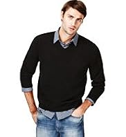 Cashmilon™ Long Sleeve V-Neck Jumper