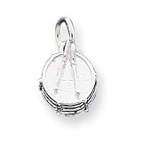 Sterling Silver Drum Charm