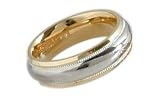10 karat Ladies Two-Toned 7mm Gold Wedding Ring