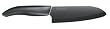 Kyocera FK-140 BK Revolution Series 5-1/2-Inch Santoku Knife, Black Blade