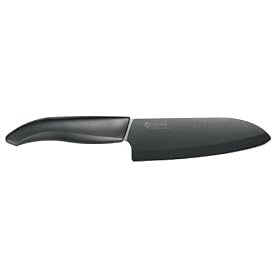 Kyocera Revolution Series 5.5 Inch Santoku Knife, Black Blade by Kyocera