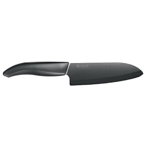 Kyocera FK-140 BK Revolution Series 5-1 2-Inch Santoku Knife, Black Blade by Kyocera