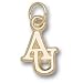 American Univeristy Eagles 3/8" 14KT Gold "AU" Charm