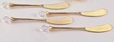 Review Jaf Gifts  / GOLD SPREADER WITH CRYSTAL - SET OF 4 GOLD PLATED SPREADERS WITH CRYSTAL TIP