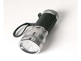 Kitchen & Housewares : Mini LED torch key ring with strap - chrome colour - (energy efficient) torch