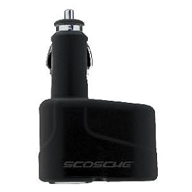 Click here to buy Universal Twin Car 12v Socket Adapter for Multiple Charging - iPod, iPhone, Cellphones,... by Scosche.