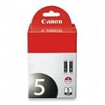 Canon PGI-5 BK 2-Pack Pigment Black Ink Tanks