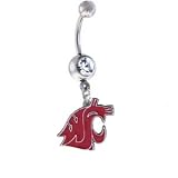 Washington State Cougars Sexy Belly Navel Ring