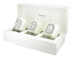 Diptyque Set of 3 Candles Baies, Figuier, Feuille de lavande 2.4 oz ea candle set