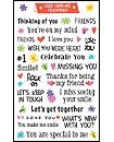 Card Captions Friendship Stickers by Mrs. Grossman's