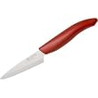 Kyocera Revolution Series Paring Knife - White Blade - Red Handle - 3 Inch