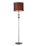 Dimond by ELK Lighting Dunbar Floor lamp in Chrome and Gold Plate, Double Shade