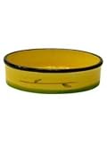 Ceramic Tuscan Leaf Cat Dish 6.25