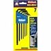 Eklind 13607 Ball-Hex-L Key Set, 1.5mm to 6mm, Long, 7-Piece