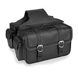 Windswept Zip-Off Braided Compact Medium Leather Saddlebag