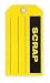 Industrial Grade 2RMV4 Production Tag, Scrap, Pk 100