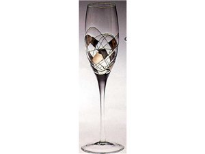 Childrens Toyshop  Kitchen & Housewares : Wine Things Unlimited Galleria Platinium Flute Champagne Glasses Set of 6