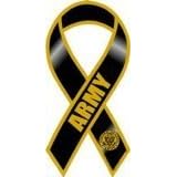 Army 8" Ribbon Car Magnet