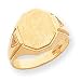 14k Diamond signet ring - Size 10