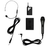 Emerson WM173 Wireless Headset Microphone with Corded Microphone