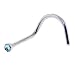 Aqua Gem MICRO Nose Ring Twister