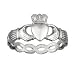 Sterling Silver Ladies Woven Claddagh Ring - Made in Ireland