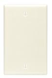 Leviton 1 Gang Wallplate, Blank, Almond #000-82014-000