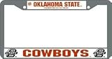 Oklahoma State Cowboys Chrome License Plate Frame