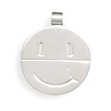 Stainless Steel Happy/Sad Face Twist Pendant