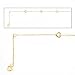 14k Yellow Gold Diamond-Cut Heart Anklet- 9 -10 IN