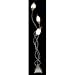 Vine and Pod Floor Lamp (Dark Iron) (5' 10H x 8W x 8D)