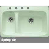 CorStone Barrington advantage 3.2 double bowl kitchen sink with four faucet holes 20-4-50
