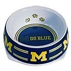 Michigan University NCAA Dog Food Water Bowl Large