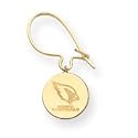 14K Arizona Cardinals Disc Logo & Team Name Kidney Earrings - NF30