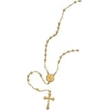 14K Yellow Gold Bead Rosary