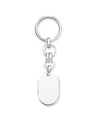 Sterling Silver Oval Key Ring
